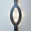 Design-Lampe aus Blue Orchid Furnierstein – Design: Jan Allers.