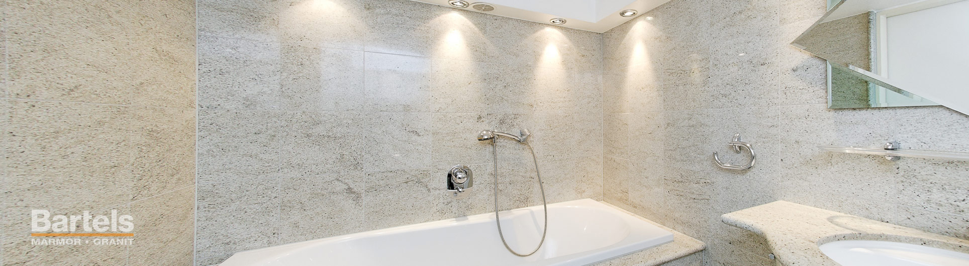 Neugestaltung eines Badezimmers in Hamburg mit dem Granit Kashmir White